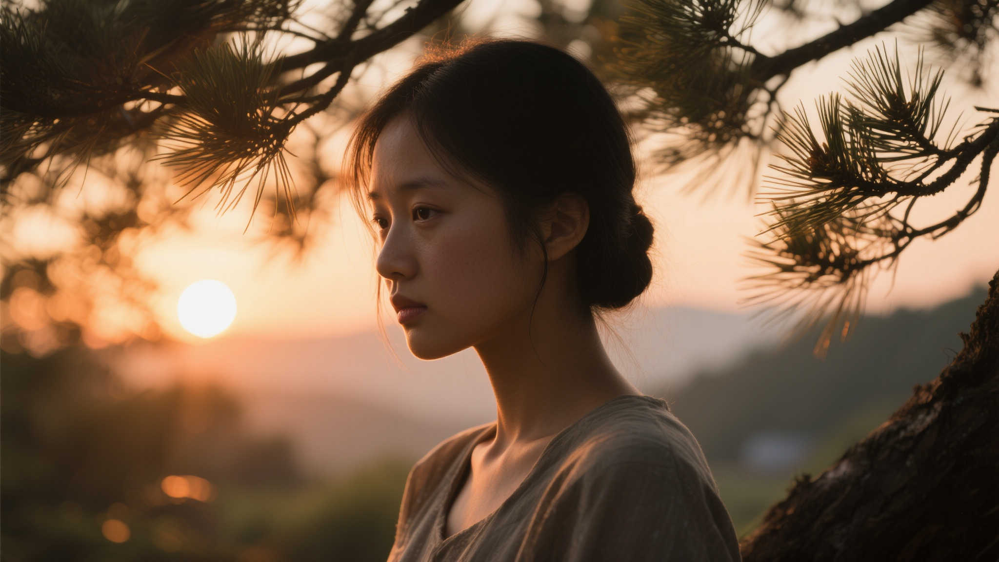 《黑神话》全新3D渲染：溪畔四妹轻嗅白花之美