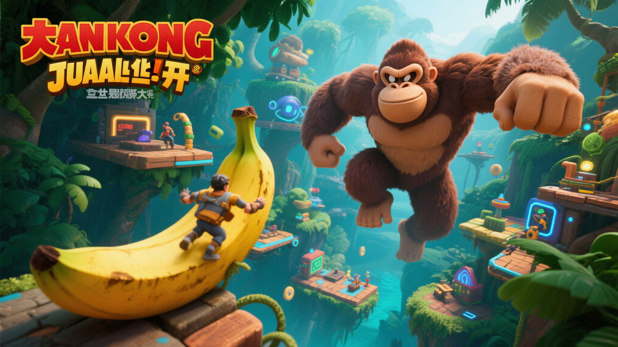 《大金刚:蕉力全开》斩获Fami通38分,荣耀跻身白金殿堂 《大金刚:蕉力全开》斩获Fami通38分,荣耀跻身白金殿堂